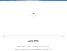 Tablet Screenshot of fletcherfirstbaptist.com